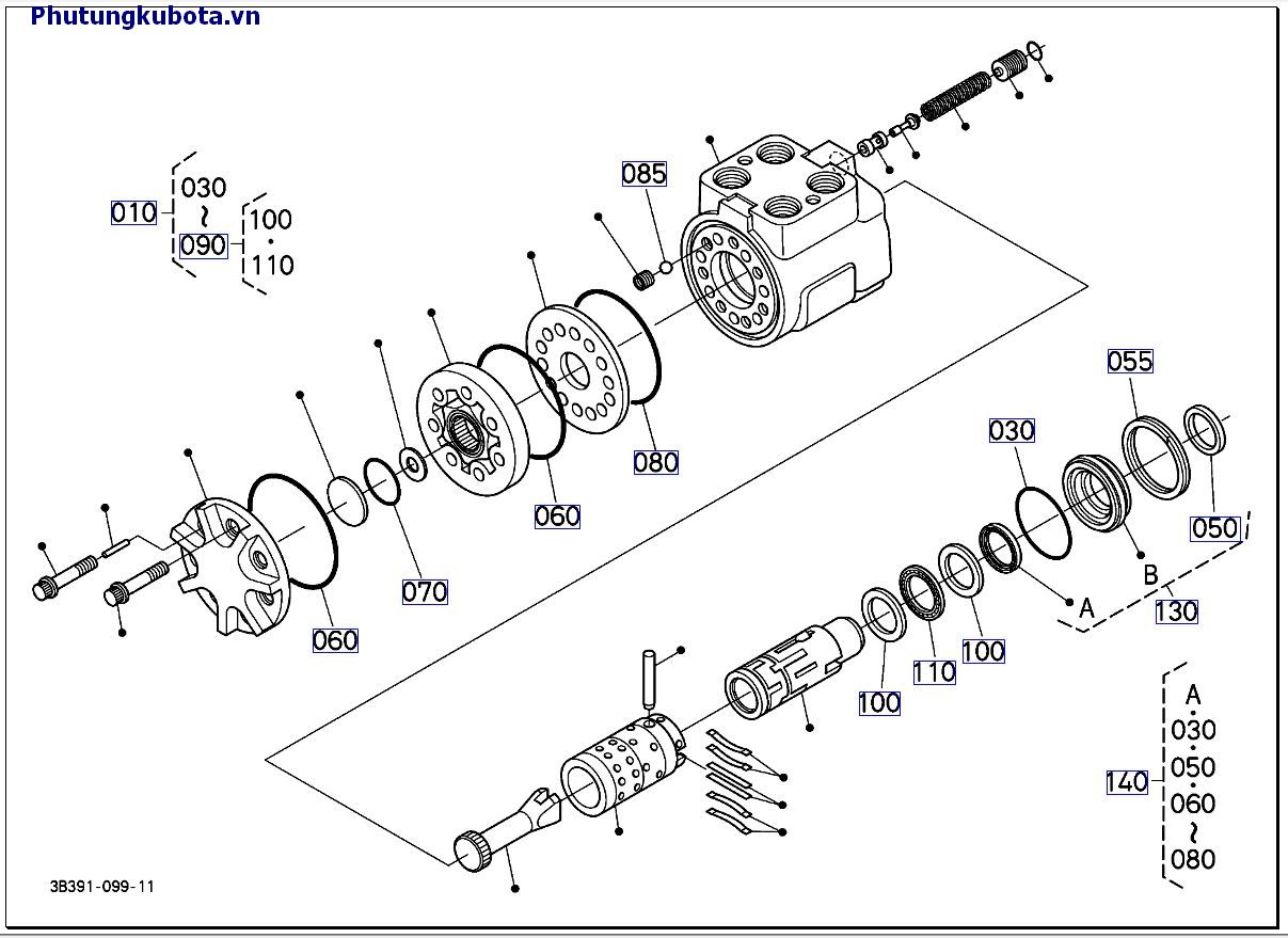 Điều khiển hệ thống lái linh kiện mới 10001-49999
